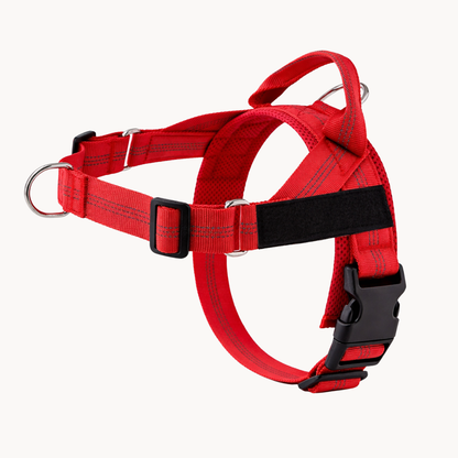 No-pull dog harness in red